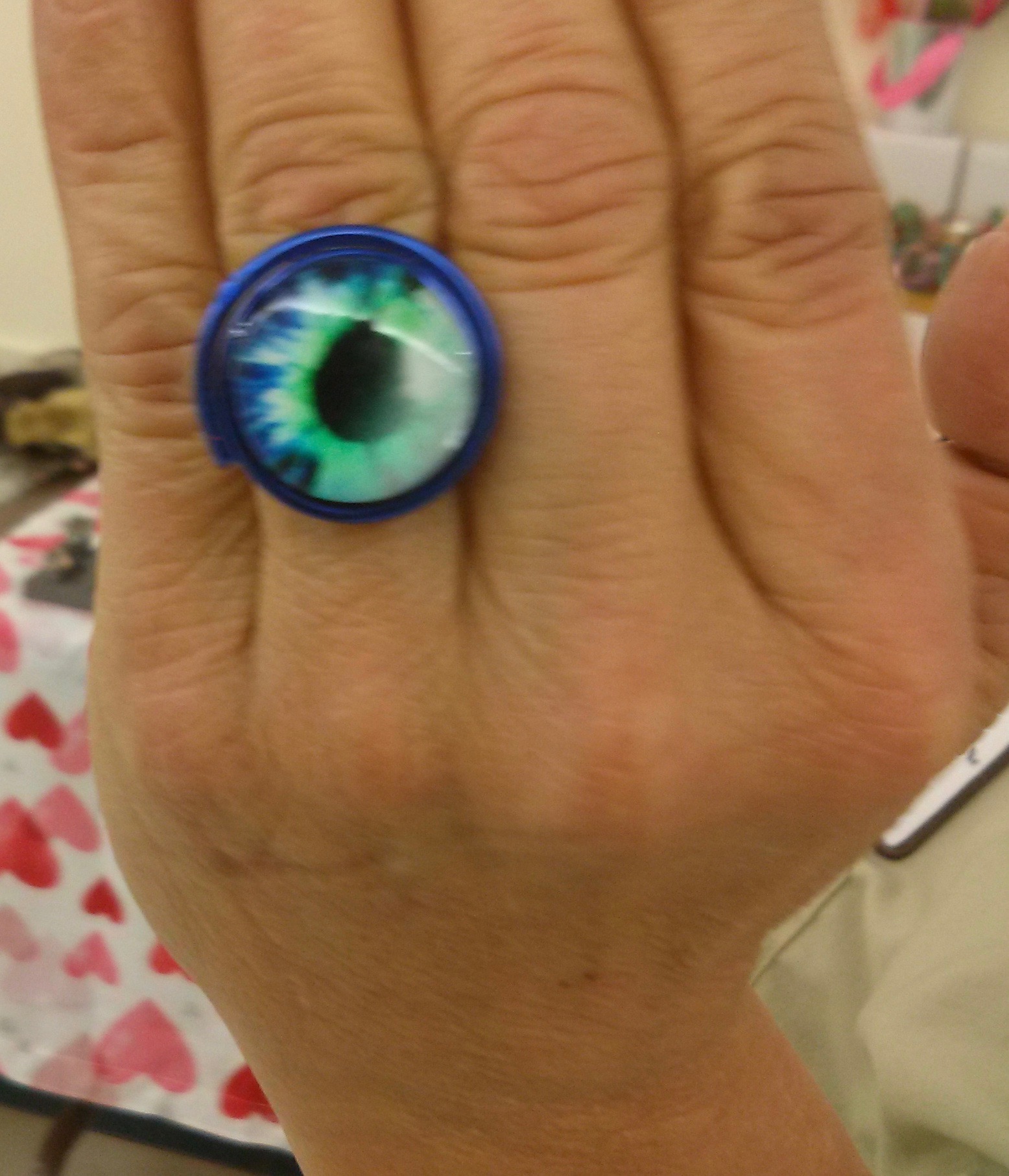 Customer & Nikus Ring with Cat Eye Glass @ USDA