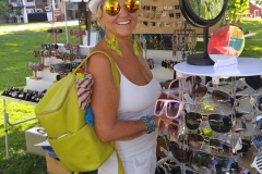 Customer rocking new sunglasses at Common Ground Festival July 2016
