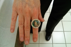 Customer & Nikus Ring with Abalone Shell @ USDA Customer & Nikus Ring with Abalone Shell @ USDA