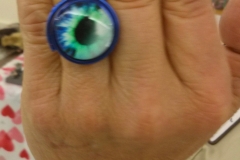 Customer & Nikus Ring with Cat Eye Glass @ USDA Customer & Nikus Ring with Cat Eye Glass @ USDA