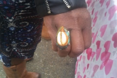 Nikus Turquoise Ring with Shell