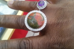Customer & Unakite Ring Customer & Unakite Ring
