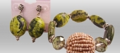 Turquoise-yellow-bracelet-earring-set